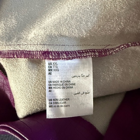 Bar III Purple Croc Embossed Textured Skirt, XXL - Picture 5 of 9